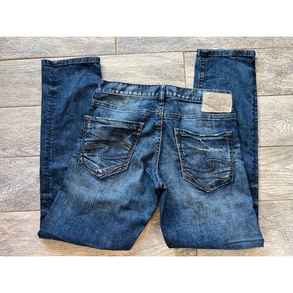 Silver Jeans Eddie mens 30 x 32 Western 30x32 Distressed Stretch Western‎ Jean - Picture 1 of 9